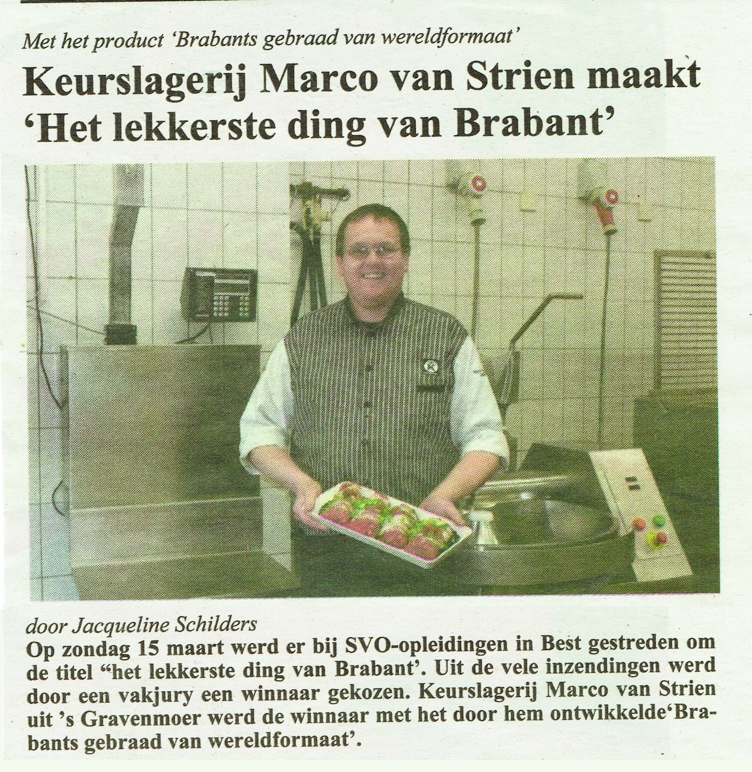 Winnaar 'Lekkerste ding van Brabant'