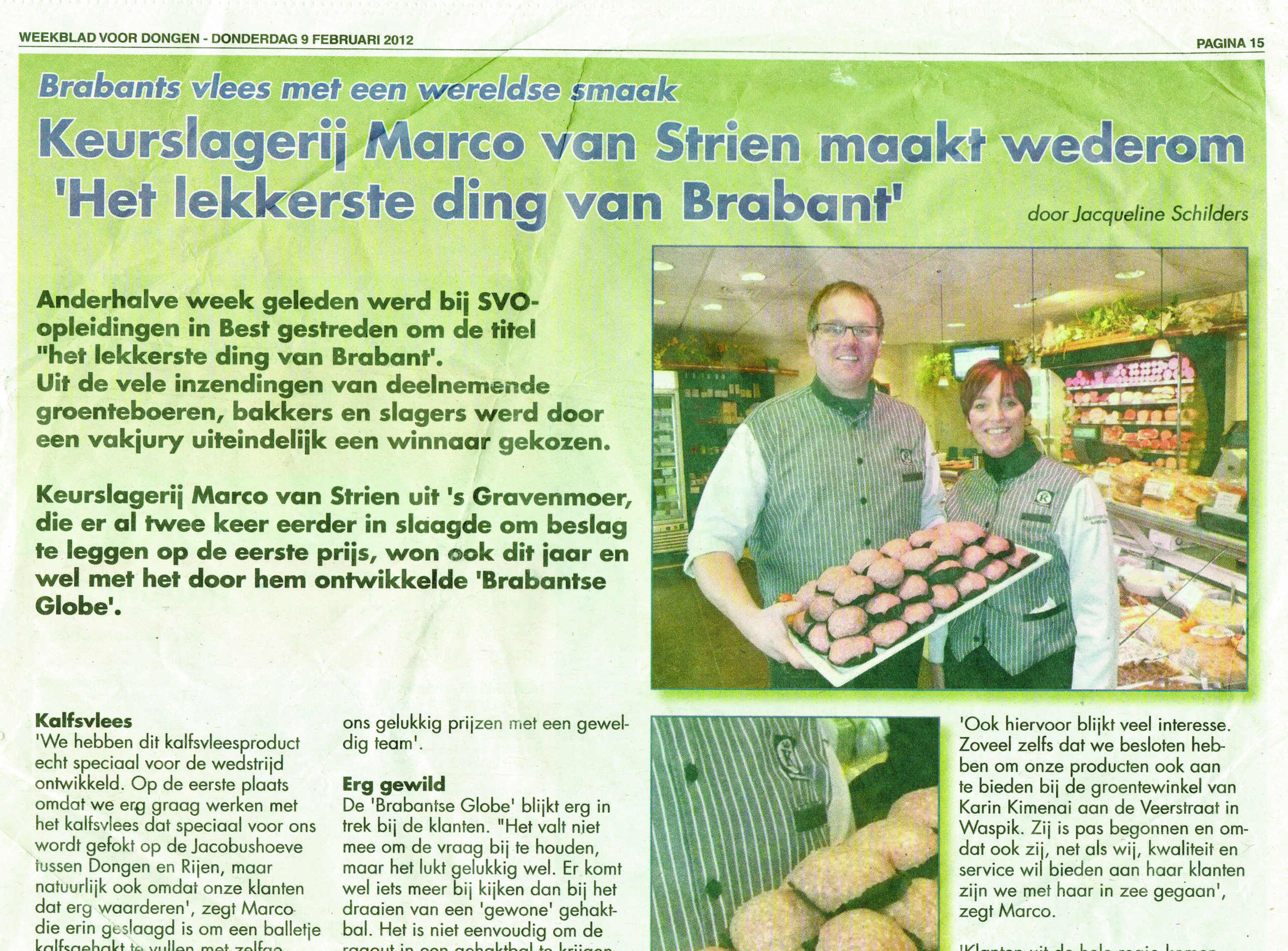 Winnaar 'Lekkerste ding van Brabant'