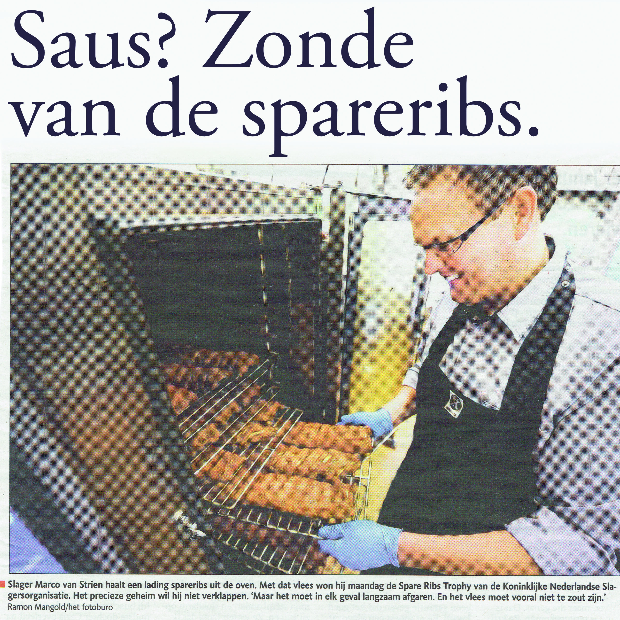 Winnaar Beste spareribs van Nederland