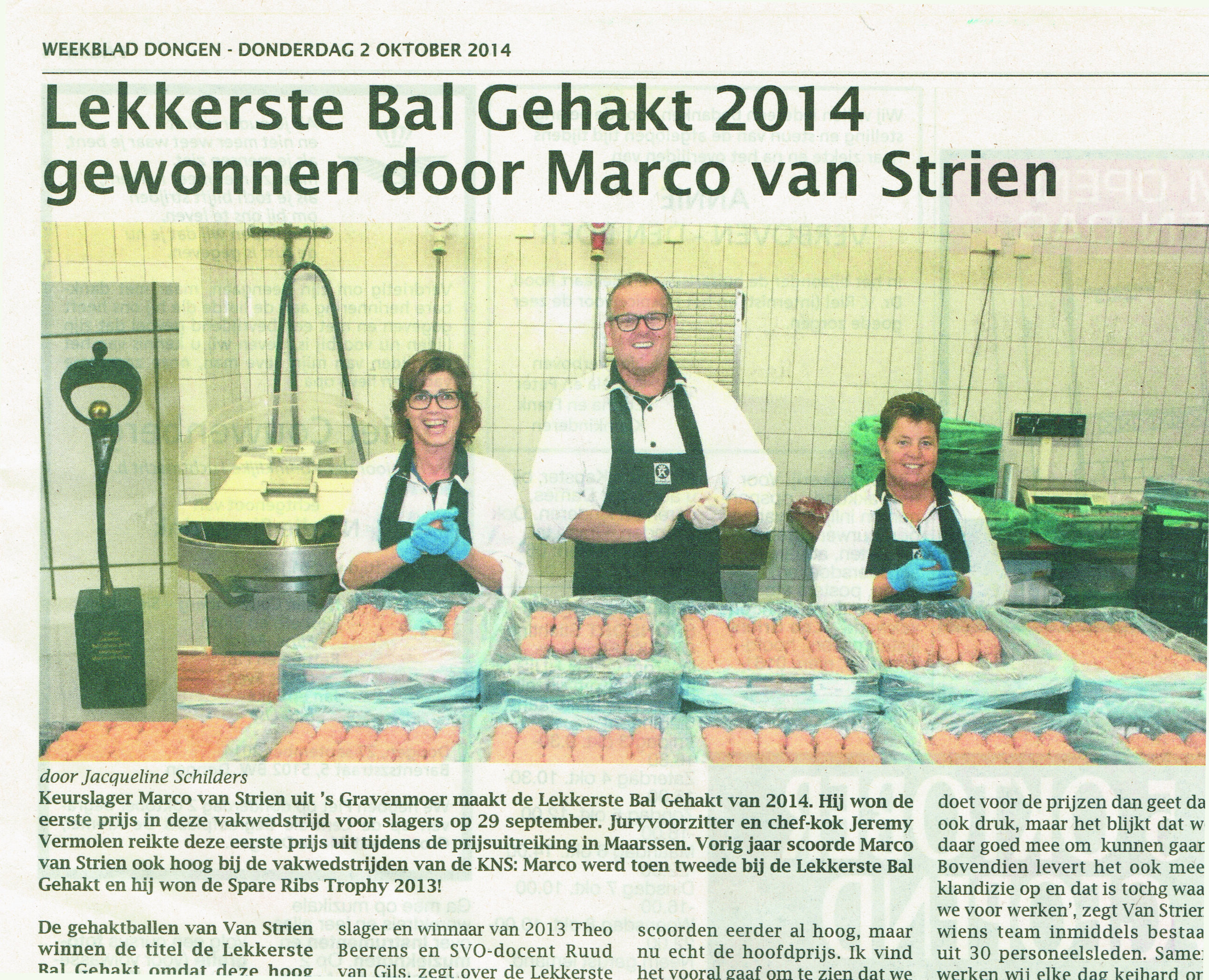 Winnaar Lekkerste bal gehakt