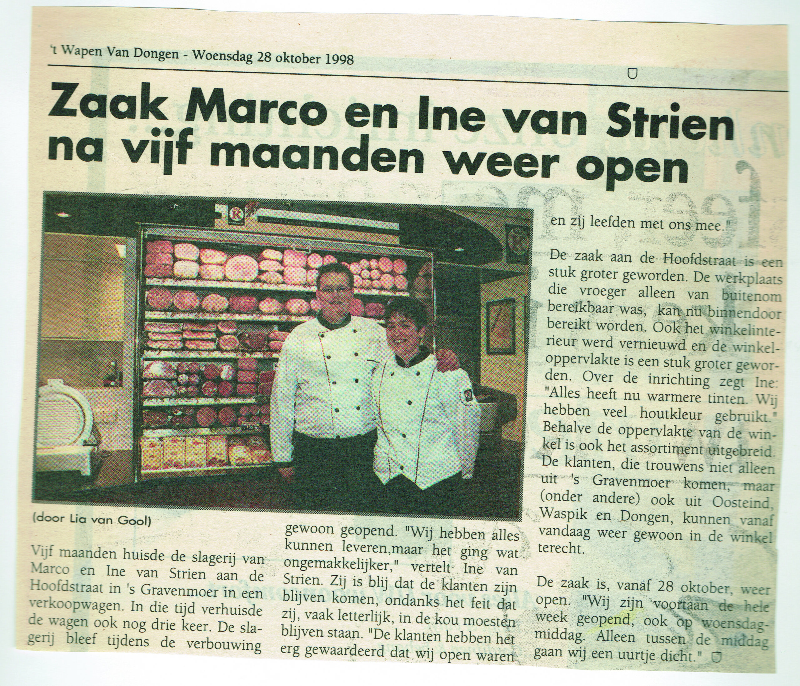 Opening nieuwe winkel