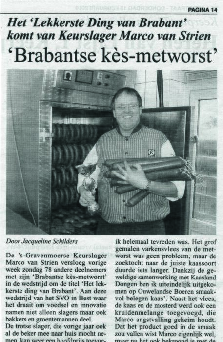 Winnaar 'Lekkerste ding van Brabant'