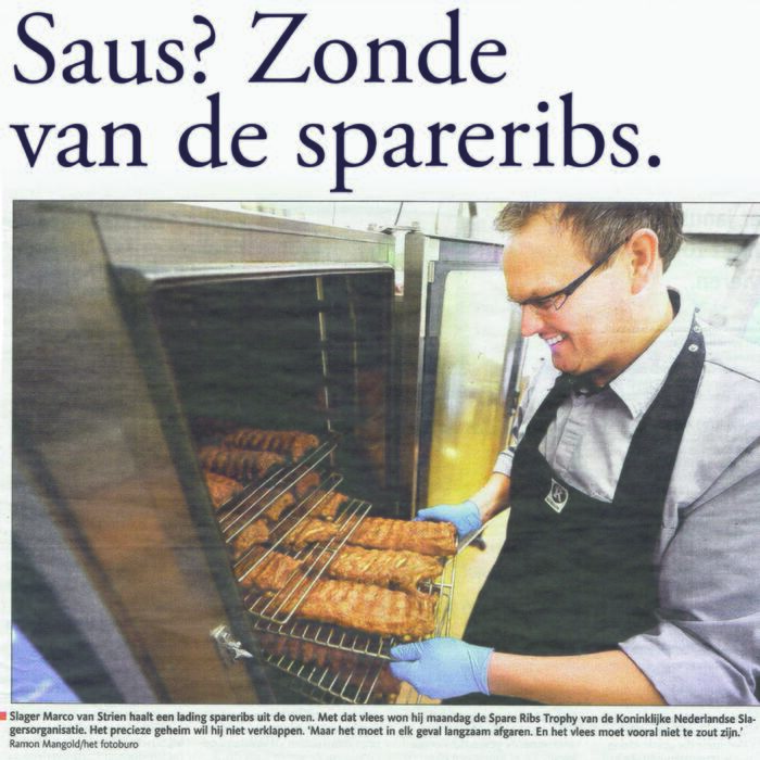 Winnaar Beste Spareribs van Nederland