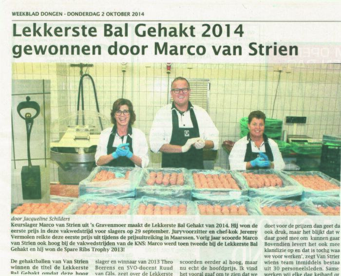 Winnaar Lekkerste Bal Gehakt